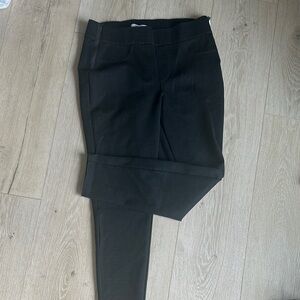 Black Textured Pants